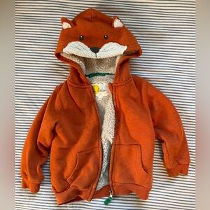 Mini Boden: Orange Fox Hoodie